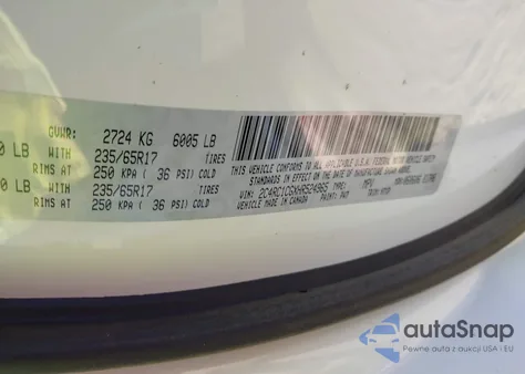 2017 Chrysler Pacifica Lx z USA, uszkodzony, nr VIN 2C4RC1CGXHR524965